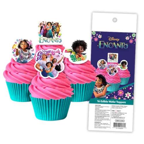 Edible Wafer Paper Cupcake Decorations - Encanto